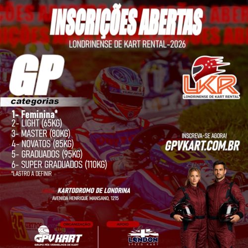 INSCRIÇÃO - LKR TROFÉU MAZETTI
