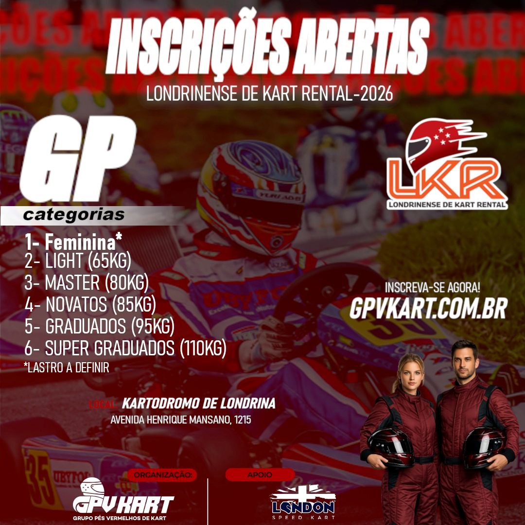 INSCRIÇÃO - LKR TROFÉU MAZETTI